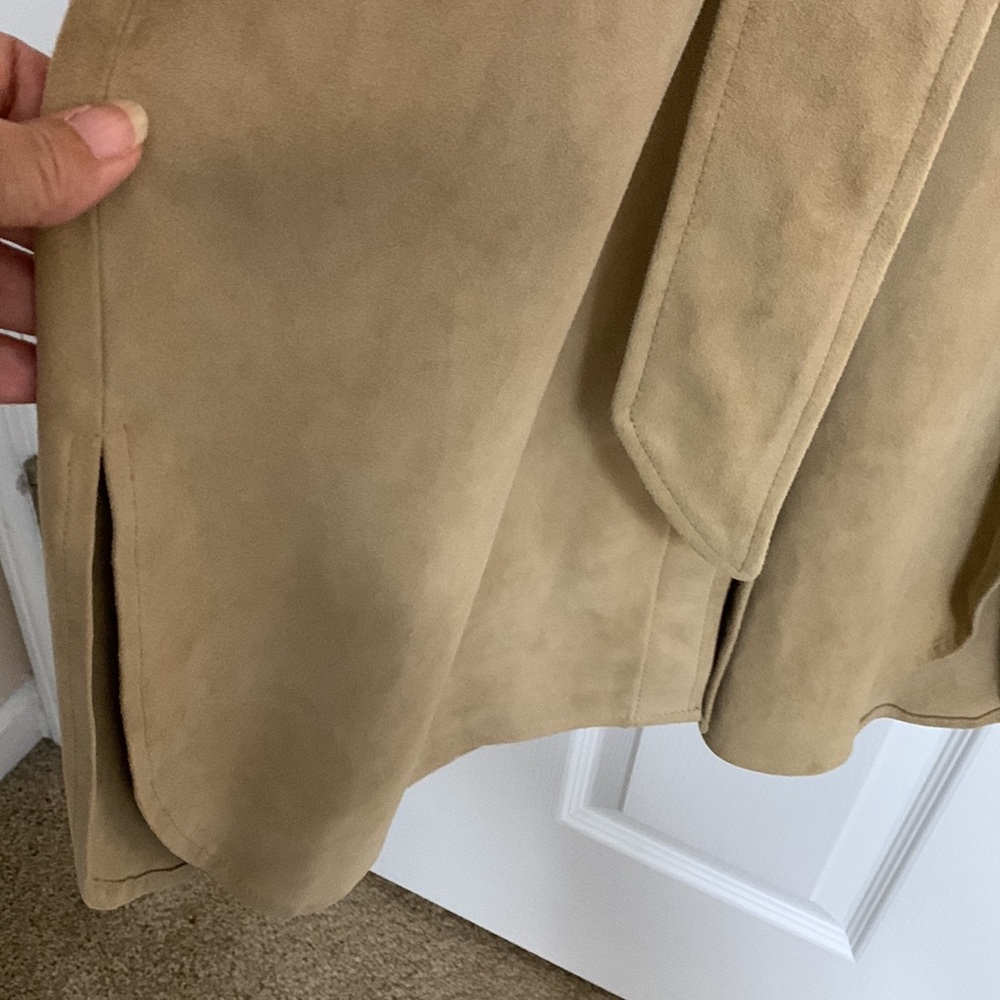 BLACK LABEL RALPH LAUREN SUEDE SHIRT DRESS - Picture 4 of 7